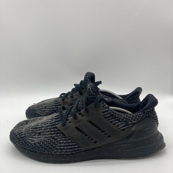 Mens Size 13 Adidas Ultra Boost 3.0 Limited Oreo Black Silver Running Sneakers - Picture 3 of 7